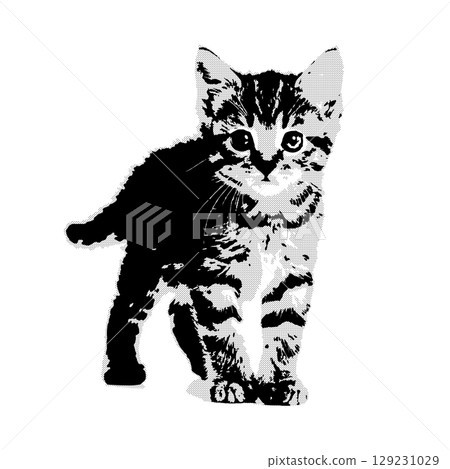 極簡貓咪插畫 | 簡單可愛的寵物剪影 129231029