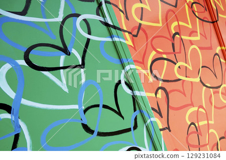 Fun illustrations on the walls of the facility 129231084
