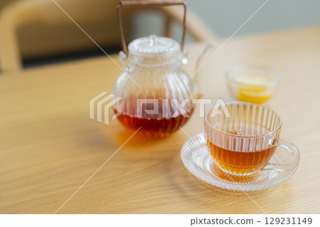 Dining table and tea Dining table and tea 129231149