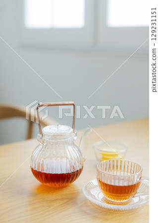 Dining table and tea 129231151