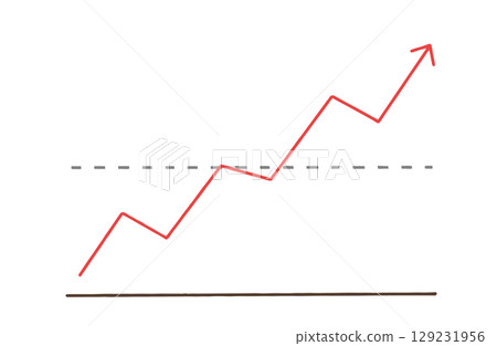 上升線圖（箭頭） 129231956