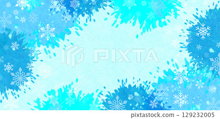 Snow Christmas winter light background 129232005