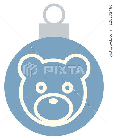 Christmas Ornament 1 Bear Blue 129232460