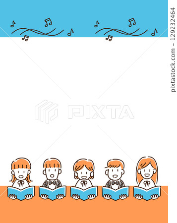 男女混合合唱團框架材料 129232464