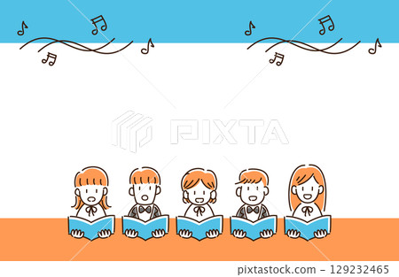 男女混合合唱團框架材料 129232465