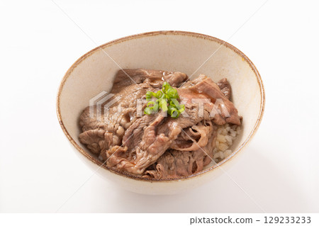 Sukiyaki on rice 129233233