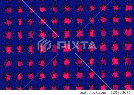 Dark blue grid lattice on red pink lighting gradient for decoration 129233675