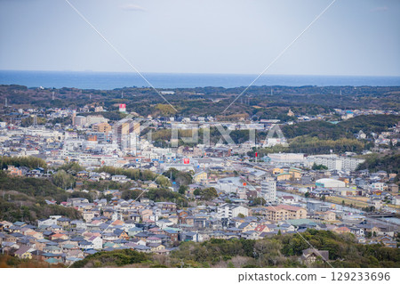 從三重縣志摩市橫山展望台眺望的景色 129233696