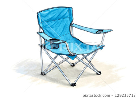 Folding tourist chair for restong on picnic,camping 129233712