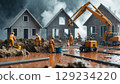 Construction Site in Miniature Workers, Equipment, and the Promise of New Development 129234220