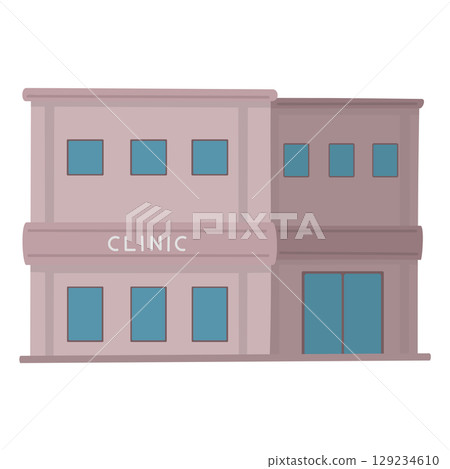 Simple clinic illustration 129234610