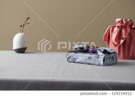 Reusable handmade bojagi gift wrapping for Korean holidays and anniversaries. Reusable handmade bojagi gift wrapping for Korean holidays and anniversaries. 129234912