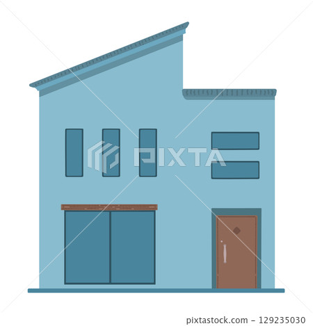 簡單的房子插圖 129235030