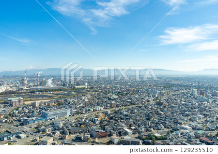新潟縣新潟市朱鷺展覽館Befco Bakauke展望台眺望的景色（東側） 129235510