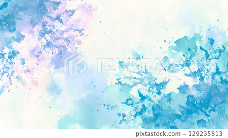 夢幻般的水彩紋理背景 夢幻般的水彩紋理背景 129235813