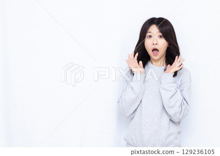 驚訝的女人 129236105