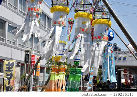 Anjo Tanabata Festival decorations on Anjo Flower Road 129236115