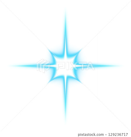 淡藍色光芒透明背景 129236717
