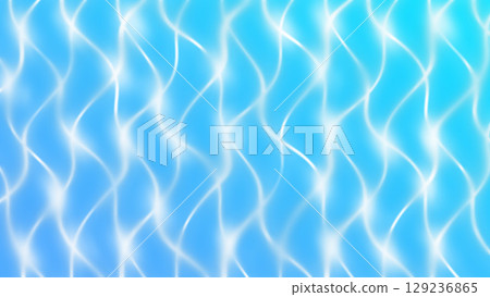 藍色水面透明背景上的光紋 129236865