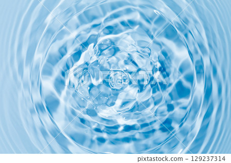 Drops of water falling on the surface of the water. 129237314