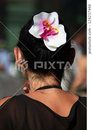 Indian Female Model Rear view 129237466