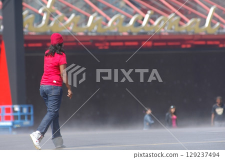 Indian Female Model Rear view 129237494