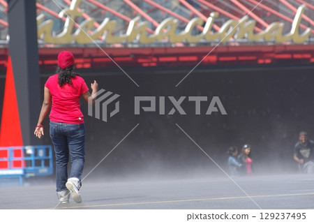 Indian Female Model Rear view 129237495