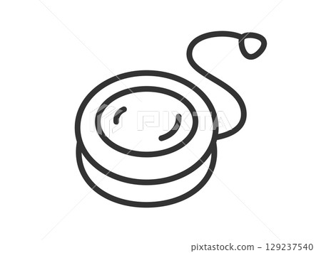 Hobby yo-yo icon (line drawing) illustration 129237540