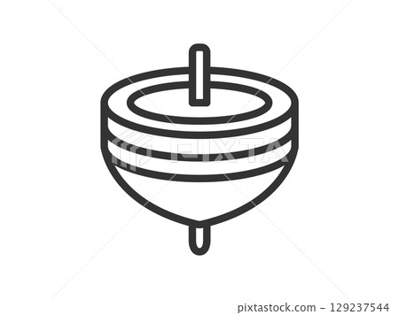 愛好頂部圖示（線條畫）插圖 129237544