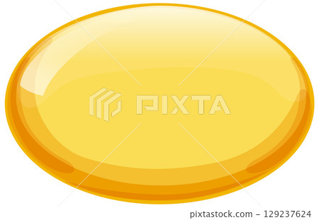 Yellow Vitamin Gel Capsule Vector Illustration Yellow Vitamin Gel Capsule Vector Illustration 129237624