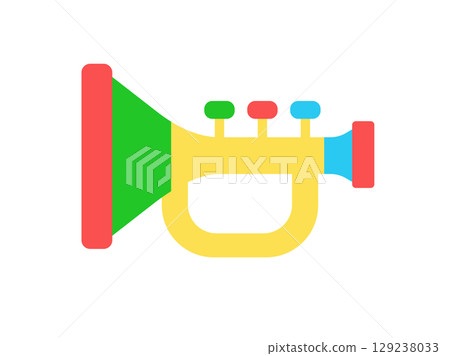 Hobby, trumpet icon illustration 129238033