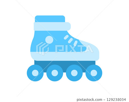 Hobby, roller skate icon illustration 129238034