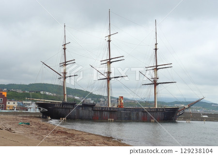 從龜島看到的江差海代丸(北海道江差町) 從龜島看到的江差海代丸(北海道江差町) 129238104