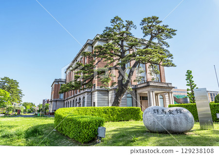 Gunma Kaikan Hall, a retro-style building in Maebashi, Gunma Prefecture 129238108