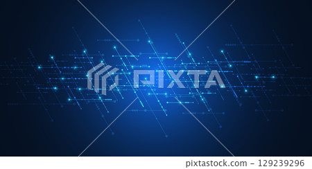 Abstract technology background with arrows and lines. Concepts and ideas for hi-tech digital technology and engineering design. 129239296