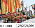 Stalls lined up at the Anjo Tanabata Festival 129239860