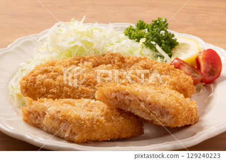 Salmon minced meat cutlet 129240223