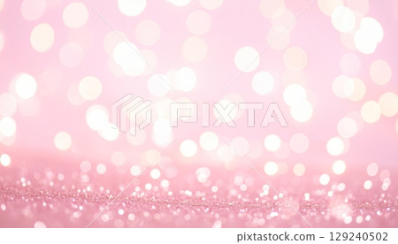 An abstract pink bokeh light background with glowing hearts and sparkle texture An abstract pink bokeh light background with glowing hearts and sparkle texture 129240502