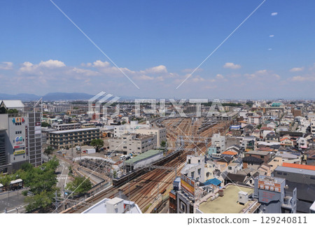 Scenery around Hankyu Nishinomiya Kitaguchi Station and Nishinomiya Depot 129240811