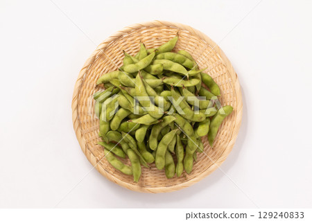 煮熟的毛豆 煮熟的毛豆 129240833