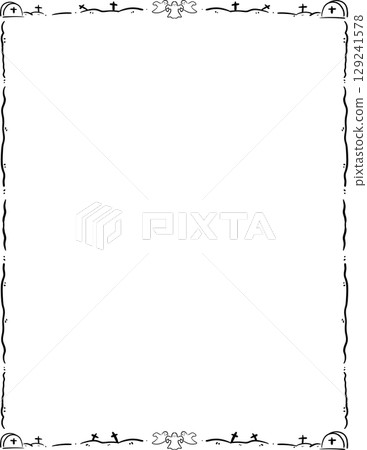 halloween frame 129241578