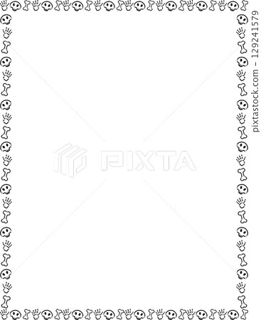 halloween frame 129241579