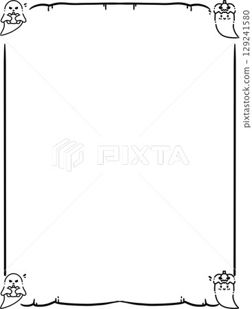 halloween frame 129241580