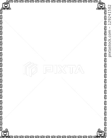 halloween frame 129241582