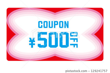 夏季色彩的折扣優惠券向量插圖 129241757