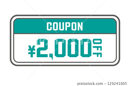 Discount coupon vector illustration in summer colors Discount coupon vector illustration in summer colors 129241805