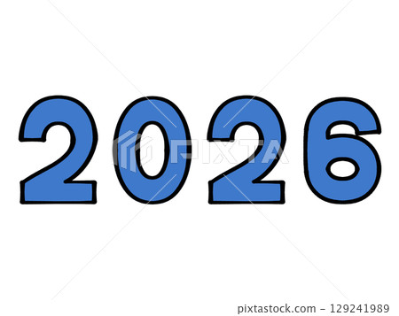 簡單的2026人物插圖素材 129241989