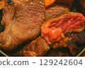 A hearty and delicious looking piece of grilled beef 129242604