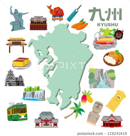 九州的旅遊景點和當地美食 129242619