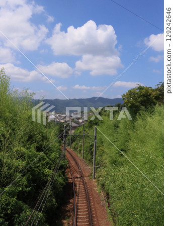 Keifuku Electric Railway - Scenery along the line near Utano Station Keifuku Electric Railway - Scenery along the line near Utano Station 129242646